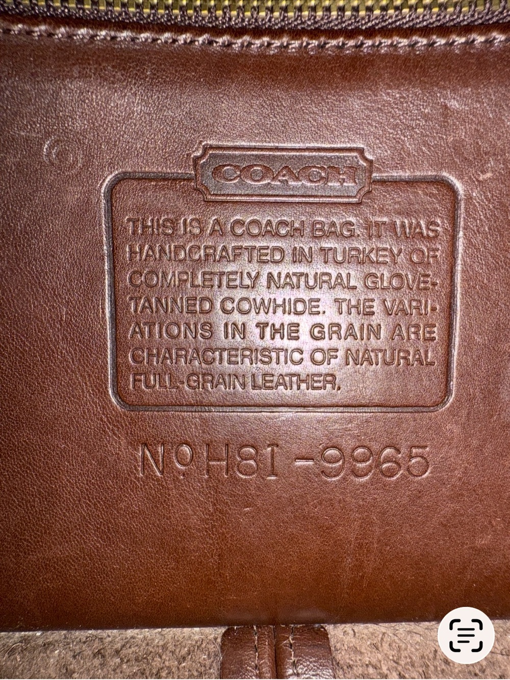 Vintage Coach Mahogany Brown 9965
Legacy Small Flap Crossbody Bag Brass hardware - Picture 13 of 16